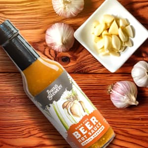 Beer-infused Hot Sauce Variety 3-pack (Includes Asian Sriracha, Garlic Serrano, & Roasty Chipotle) - Craft Beer Gift, Hot Sauce Gift Set, Beer Sauce, BBQ Sauce, Beer Lover, Grill + Man Cave