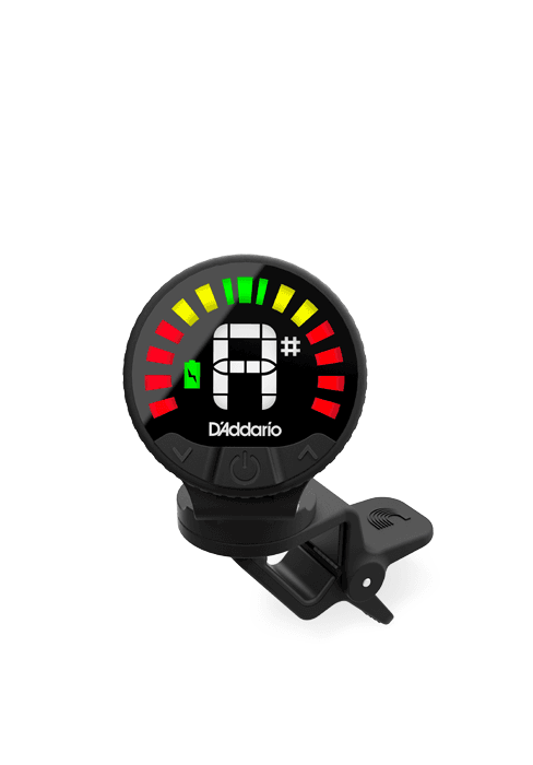 D'Addario Eclipse Headstock Clip On Guitar Tuner, PW-CT-17RD, Red