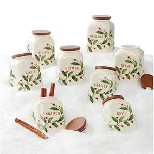 Lenox 870006 Hosting The Holidays Wine Coaster & Stopper Set, Christmas Theme