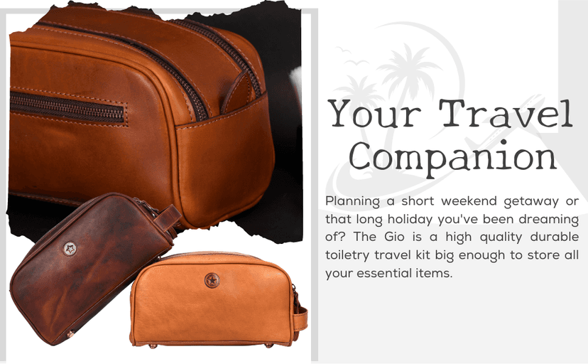 10" Premium Leather Toiletry Travel Pouch With Waterproof Lining | King-Size Handcrafted Vintage Dopp - Kit By Aaron Leather Goods (Dark Brown)