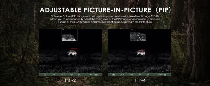 RIX Storm Thermal Imaging Rifle Scope for Hunting – High-Sensitivity Thermal Scope with Advanced Thermal Optics, NETD<25mK, 50Hz, Waterproof & Lightweight