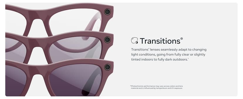 Ray-Ban Meta (Gen 2), Wayfarer, Matte Black | Smart AI Glasses for Men, Women — 2x Battery Life — 3K Ultra HD Resolution — 12 MP Ultra-Wide Camera, Audio, Video — Transitions® Grey Lenses