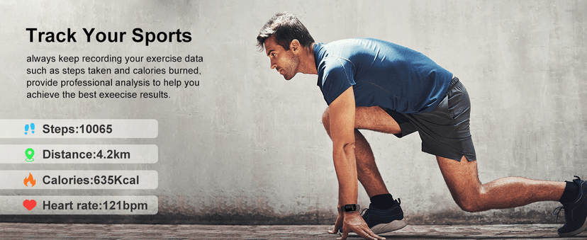 Smart Watch for Men Women, 1.57" Smartwatch (Answer/Make Call) , Fitness Tracker with 110+ Sport Modes, Heart Rate/Sleep Monitor, IP68 Waterproof, Bluetooth Calls, Smartwatches for Android iOS Black