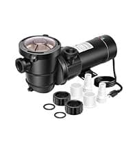 VIVOHOME 2.0HP Pool Pump - 115V/230V Self-Priming Motor - In/Above Ground - 6800GPH Energy Efficient - 1.5", 2", and 1.25"-1.5" Connectors w/Strainer Basket