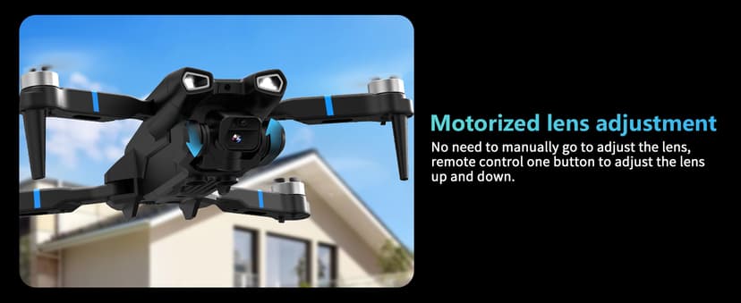 M18LCD Drone with 4K Camera for Adults Drone with Screen on Controller Brushless Motor Optical Flow Positioning Headless Mode One Key Takeoff/Landing RC Quadcopter for Beginners Adults Gifts