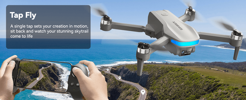SIMREX 4K FPV Drone with Brushless Motor for Beginners & Teens — 40-Min Flight, Optical Flow Positioning, Gesture Control & VR Mode, Foldable Camera Drone Gift for Kids Ages 8+(Gray)