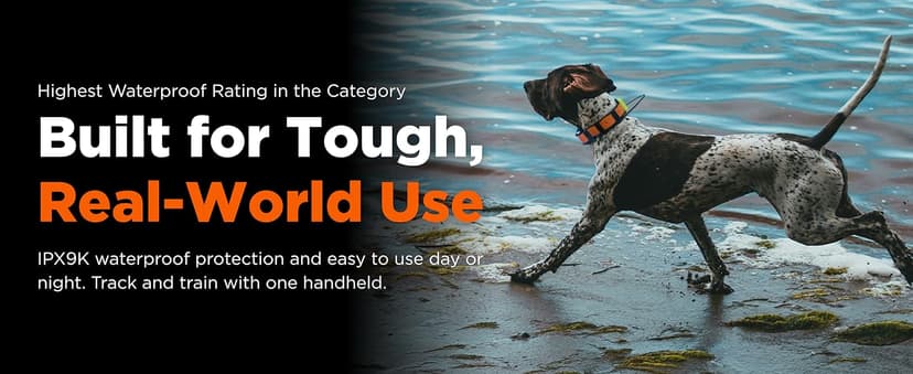 Dogtra PATHFINDER2 MINI Compass Live GPS Dog Tracking & Training System - 4-Mile Range E-Collar Handheld with No Subscription, Offline Maps, GPS Fence, Expandable up to 21 Dogs, for Dogs 15+ lbs