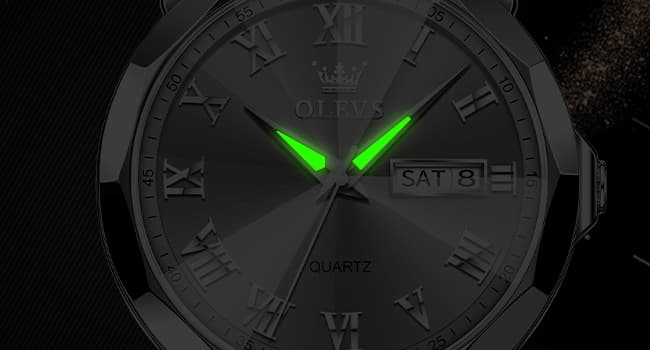 OLEVS Mens Silver Watches Luxury Waterproof Silver Watch for Men Analog Quartz Stainless Steel Men's Dress Watches Classic Casual Wrist Watch Large Face with Date Relojes para Hombres