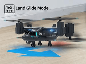 LM19-A Drone with HD Camera for Beginners, WiFi Live Video Remote Control Airplane, Easy & Ready to Fly RC Plane, RC Quadcopter Gift Toy for Boys, Girls age 14& Adults, 2 Batteries (Dark Blue)