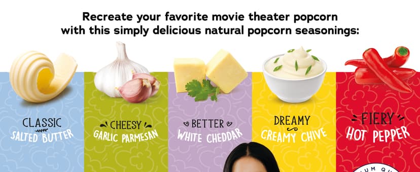 Movie Night Gift Baskets Popcorn Gifts for Christmas Holiday Gift Christmas Gift Sets, 5 Gourmet Popcorn Kernels and 5 Popcorn Flavoring, Non-GMO Popcorn Gifts - 10 Pack