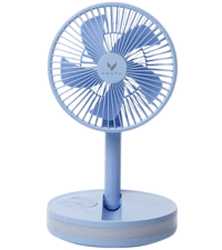 VENTY Portable Fan - Wireless Battery Operated Fan - 4 Speeds - LED Lighting - Carry Case & Remote Control - Cruise Travel - Outdoor Travel RV Power Bank With USB-C Port (Black with Case) B09PMQF5S9