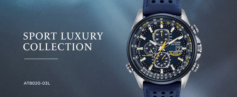 Citizen Citizen Men's Eco-Drive Sport Luxury World Chronograph Atomic Time Keeping Watch