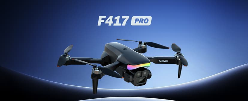 F417PRO Drone with Camera 1080P for Adults Kids, Mini Drone with Screen, Adult Drone, Dual 90° Lens, LED Lights, Optical Flow, Modular Battery, Beginner Drone, One Key Start, Headless, 3D Flip, Case