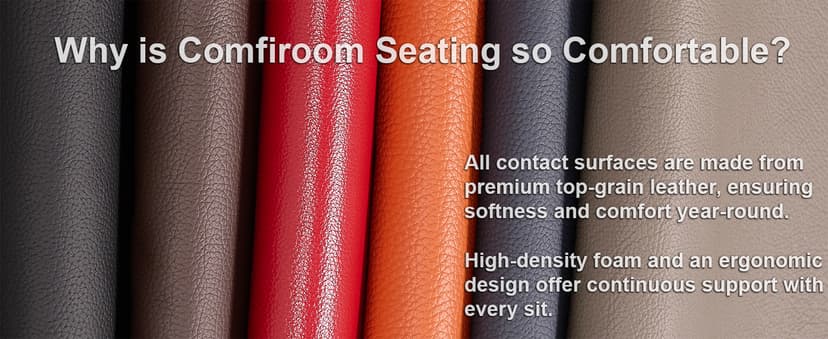 comfiroom Leather Home Theater Seating, Classic Series Game Seats Movie Theater Chairs Recliner Sofa with Type-C USB Charger Port, Bedroom Sofa Chair for Living Room (Black, Row of 1)