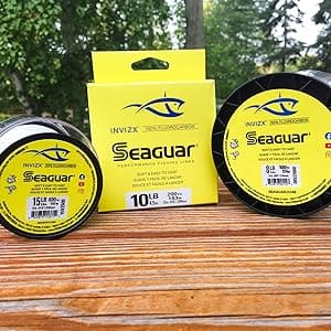 Seaguar InvizX Multi-Species Fishing Line for Casting, Live Bait, Freshwater, 100% Fluorocarbon, Clear, Multiple Sizes