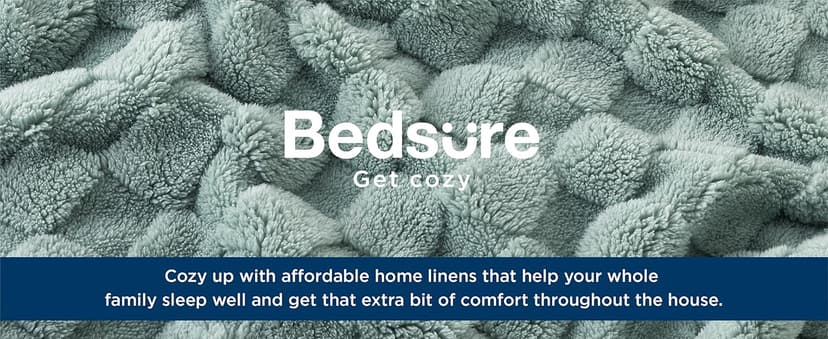 Bedsure Sage Green Throw Blanket for Couch - Checkered Fleece Blankets Gifts for Women Men Girls, Cute Soft Cozy Throw for Bedroom Home Decor Gifts, 50x60 Inches