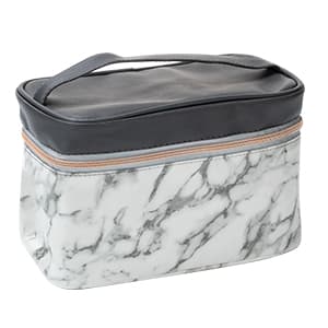 Father's Day Bath and Body Gift Basket for Men and Women, 23pcs Charcoal Luxury Home Spa Kit for Mother in Cosmetics Leather Bag, Face Oil, Birthday Gift, Self Care, perfect for Christmas, Holiday