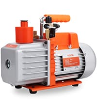 VEVOR 7 CFM Dual Stage HVAC Vacuum Pump, 1/2 HP Rotary Vane Vacuum Pump with Oil Bottle, for HVAC Repair, Refrigeration Maintenance, Resin Degassing, Compatible with R12, R22, R134a, R410a Refrigerant