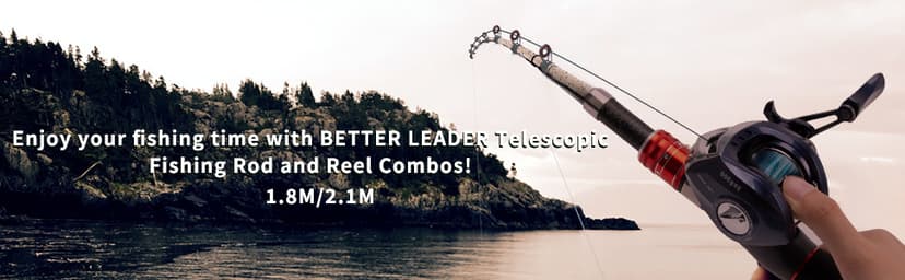 Telescopic Fishing Rod and Reel Combos, Carbon Fiber Fishing Rod with Stainless Steel Baitcasting Reel Portable Fishing Pole Reel Combo for Travel Saltwater Freshwater