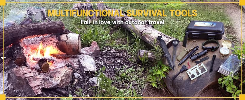 Gifts for Men Him Dad, Survival Kits and Equipment 14 Pcs, Christmas Stocking Stuffers, Anniversary Birthday Gifts for Husband Boyfriend Guy, Camping Essentials, Cool Gadgets for Men B0CFFJGVHX