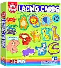 7 stuffed animal & plush pillow projects. Pre-punched felt & instructions included. Gift for girls & boys KRAFUN My First Sewing Kit for Kids Ages 6-12 | 7 Animal Dolls B091GXM2Y6