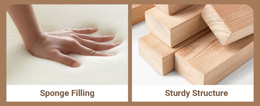 N NOORDENIYA 55'' Leather Sofa Bed, Pull Out Sleeper Sofa Couch Bed, Loveseat Sleeper, Futon Sofa Couch with Side Pocket, Convertible Sofa Bed for Living Room, Apartment, Bedroom, RV, Brown