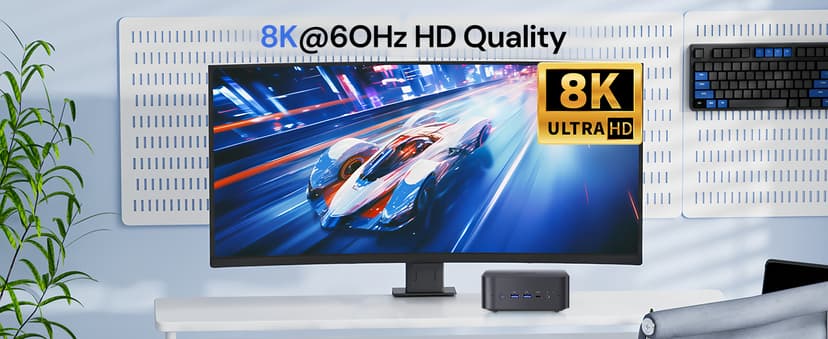 Reatan AI Oculink Mini Barebone PC AMD Ryzen 7 255 (8C/16T Upgraded 8745HS) Radeon 780M NO SSD & NO RAM & NO OS 8K Quad-Screen Display Desktop Gaming Mini Computers WiFi 7 BT:5.4 Built-in Speaker