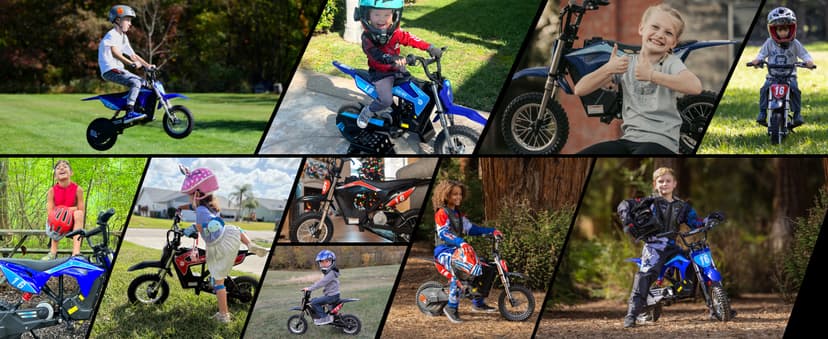 Hiboy DK1 36V Electric Dirt Bike,300W Electric Motorcycle - Up to 15.5MPH & 13.7 Miles Long-Range,3-Speed Modes Motorcycle for Kids Ages 3-10