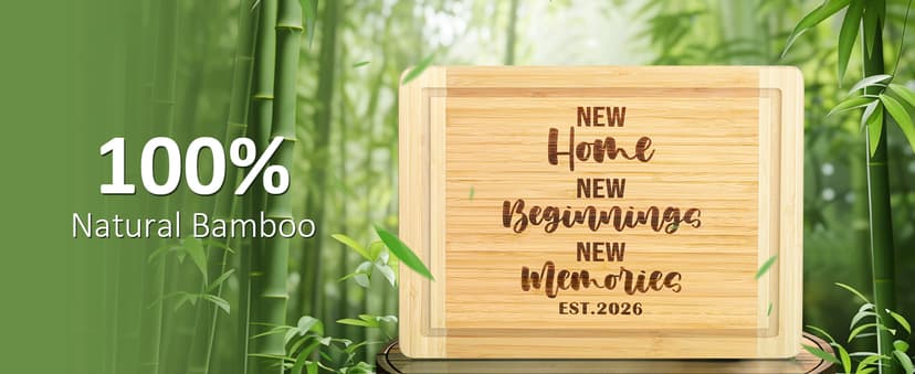 New Beginnings Gifts for Women Men Couple New Homeowner Closing New Apartment Essentials New Memories House Warming Gift New Home 2026,Engraved Cutting Board New Home Gift Ideas B0DS43P1D8