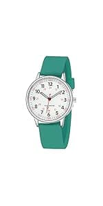 TWOPTION Nurse Watch for Women Waterproof Analog Silicone Watch with Second Hand Nursing Watch