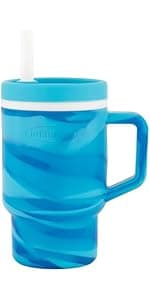 BPA-free silicone straw helps reduce spills while little ones build confidence with independent sipping Infantino My 1st Tumbler Straw Cup with Handle, 9oz, Lilac B0DF3L6CQ1