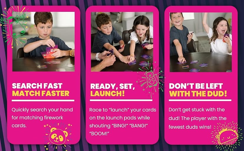 Bing Bang Boom Hilariously Fun Card Game for Family Game Night by Taco Cat Goat Cheese Pizza | Easy to Learn and Play with Fast 10 Minute Rounds | Fun for Kids, Teens, and Adults | 2 - 6 Players