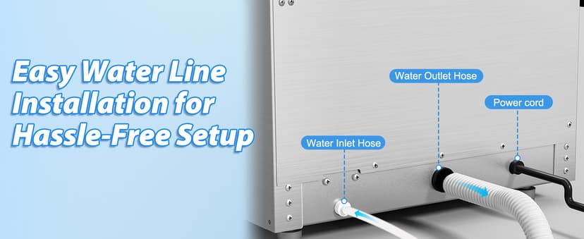 Under Counter Ice Maker, Ice Maker Machine Commercial, 120Lbs/24H with 35lbs Storage Bin, 40Pcs Cubes in 10Mins, Built in Ice Machine for Home Office Commercial