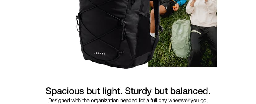 The North Face Women's Jester Everyday Laptop Backpack - Commuter Travel Bag, Laptop Sleeve, Water-Repellent, Pink Moss, One Size