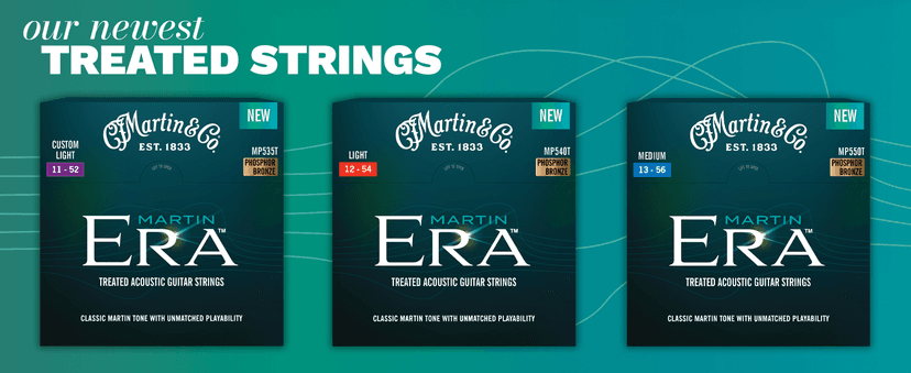 MARTIN MP550T Era Acoustic Guitar Strings, Medium