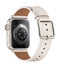 MNBVCXZ Leather Bands Compatible with Apple Watch Band Women, Womens Genuine Replacement Strap for iWatch Series 11 10 9 8 7 6 5 4 3 2 1 SE 3 SE 2 SE (42mm 41mm 40mm 38mm, Pink Sand/Rose Gold)