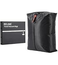 Classic Series Vacuum Bags for Travel Luggage with Wireless Pump, Compression Bags for Carry On Suitcases and Backpack, Vacuum Seal Packing cube for Cloth Packing (2PC + PUMP)