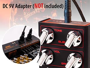 JOYO Bass Guitar Pedals High Gain Overdrive Effect Pedal with Independent Mid Frequency and Gain Boost for Bassist Electric Guitar Bass (DOUBLE THRUSTER R-28)