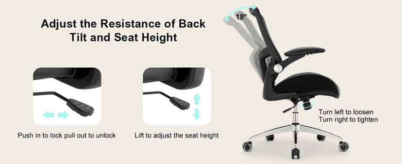 Office Chair Ergonomic Desk Chair-400lbs Big and Tall Heavy Duty, Wide & Soft 3D Modeling Foam Cushion Home Office Desk Chair with Adjustable Seat Height, Executive Computer Task Chair
