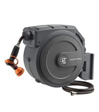 Giraffe Tools Grandstorm Retractable Vacuum Cleaner Wall-Mounted, Shop Wet Dry Vacuum Cleaner with 6 Nozzles for Car Detailing Remote Control Garage Vacuum, Grey