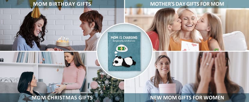 Craftique Gifts for Mom Birthday Christmas- Funny Soft Mom is Charging Blanket- New Moms Gifts for Women, Practical Blanket Throw for Napping Travel, 60”×50”