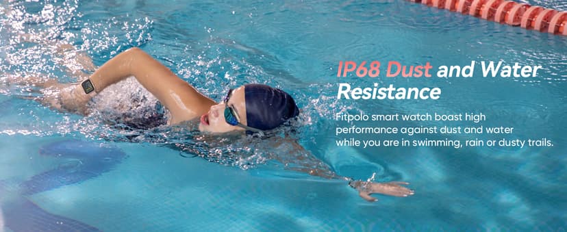 Fitpolo Fitpolo Smart Watches for Women Android iPhone, 1.8'' Women Smartwatch with Alexa Built-in, Bluetooth Calls, IP68 Waterproof, 7 Days Battery, Heart Rate/Sleep/SpO2 Monitor, 110 Sports Mode