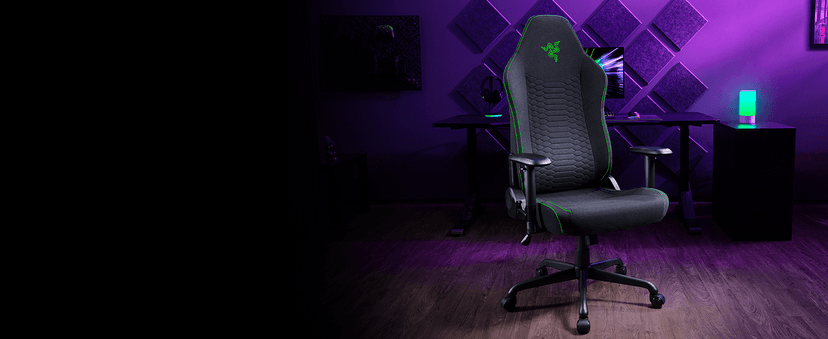 Razer Iskur V2 X Ergonomic Gaming Chair: Built-in Lumbar Support - Widened Seat Base - High Density Foam Cushions - Adjustable 152 Degree Recline - 2D Armrests - Plush Fabric Finish - Black