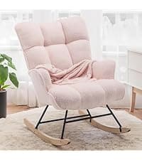 Lazy Chair with Ottoman, Comfy Accent Lounge Chair with Side Pocket, Modern Reading Armchair with Footrest, Upholstered Sofa Chair for Small Spaces, Bedroom, Living Room, Dorm, Darkgrey
