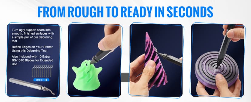 68Pcs 3D Printer Tools Kit with Storage Case, 3D Printer Accessories - Deburring Tool, 3D Printer Removing Scrapers, Metal Files, Brushes, Hand Drill, Tweezers, for Bambu Lab, Ender 3, Kobra, etc.