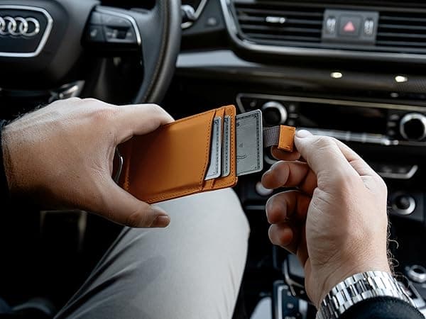 Kingly Cash Clip Slim Leather Wallet for Men with RFID Blocking & Money Clip - Minimalist Front Pocket Bifold Wallet Holds 12 Cards - Secure Card Holder with Easy Access Pull Tab