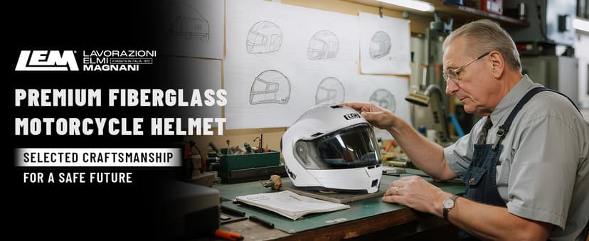 LEM Modular Motorcycle Helmets Fiberglass, Full Face Motorcycle Helmet Flip Up for Touring, DOT Certified, Release Sun Visor & Removable Comfort Liner, Lightweight Street Bike Helmet (White, M)