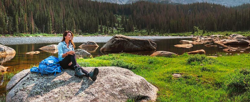 Foxelli Women’s Hiking Boots – Waterproof Lightweight Suede Leather Hiking Boots for Women with All-Day Comfort, Grip & Support for Trails, Travel & Outdoors