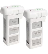 Phantom 3 Battery for DJI, 2 Pack 4500mAh-15.2V Intelligent Flight Battery for DJI Phantom 3/3 Pro/3 Advanced/3 4K/3 SE Drone Replacement