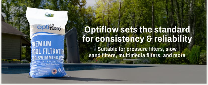 Pool Filter Sand, Premium Filtration with Pure Silica Formula, 50 Lbs - Swimming Pool System Accessories and Supplies for Cleaning and Maintenance